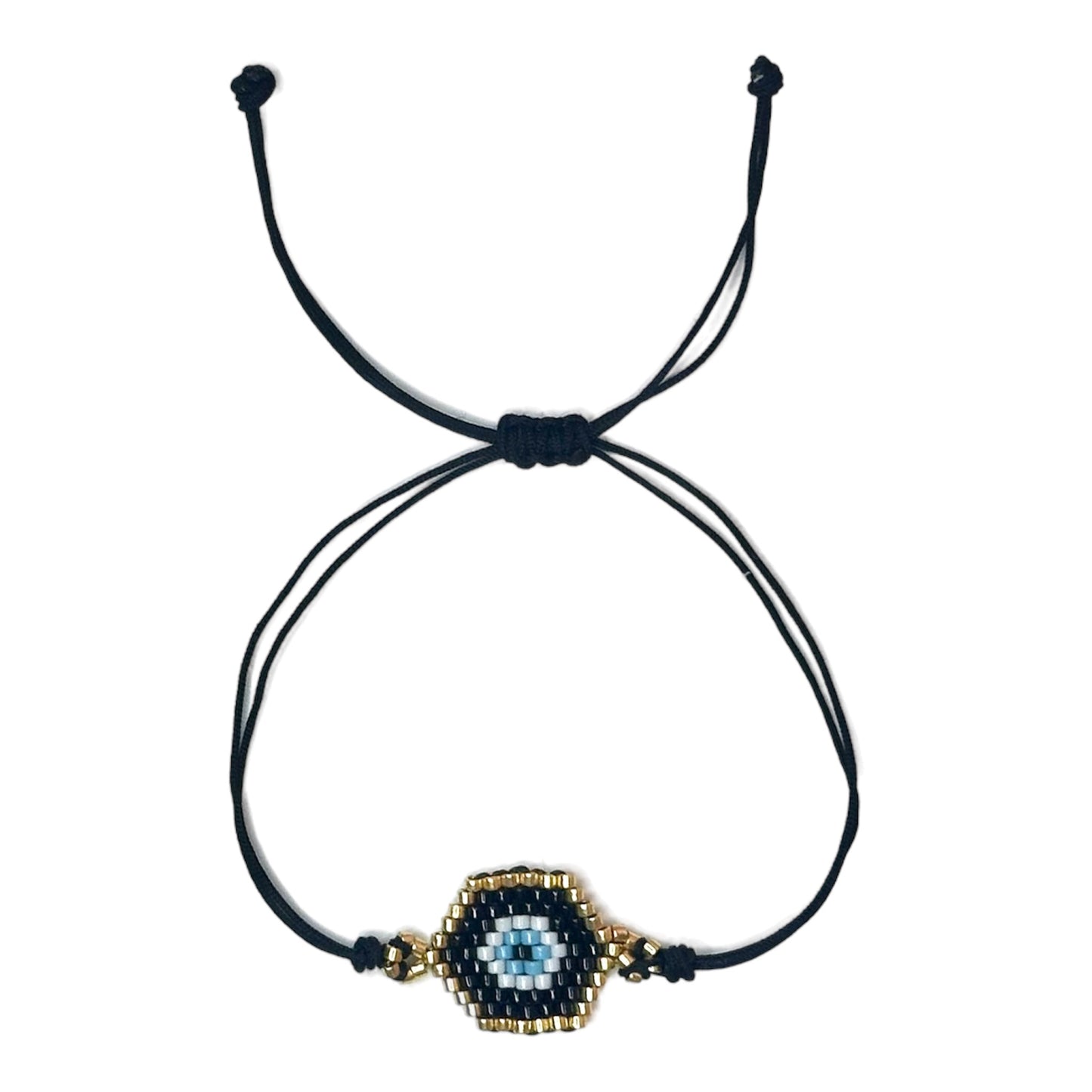 Pulsera Ojo turco hexagonal miyuki
