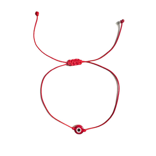 Pulseras Ojo turco hilo rojo